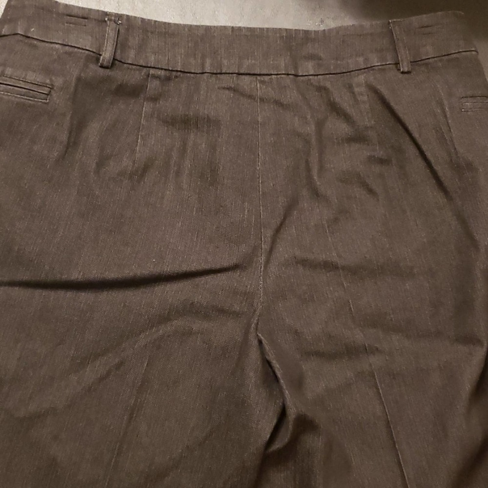 Focus 2000 Black Denim Cuffed Sz 8 Slacks - Picture 7 of 8